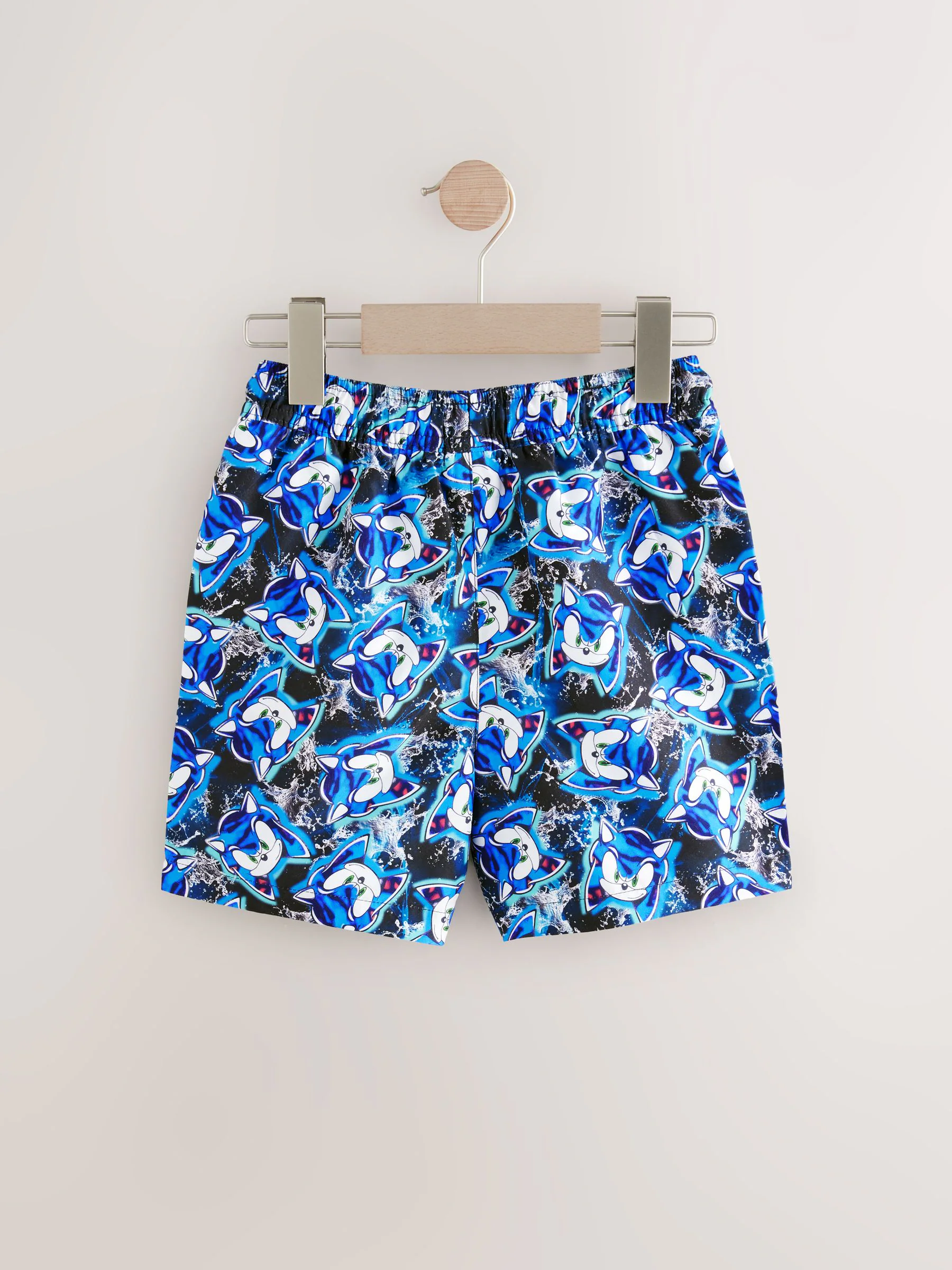 Blauw Sonic - Zwemshort (3-16 jr)