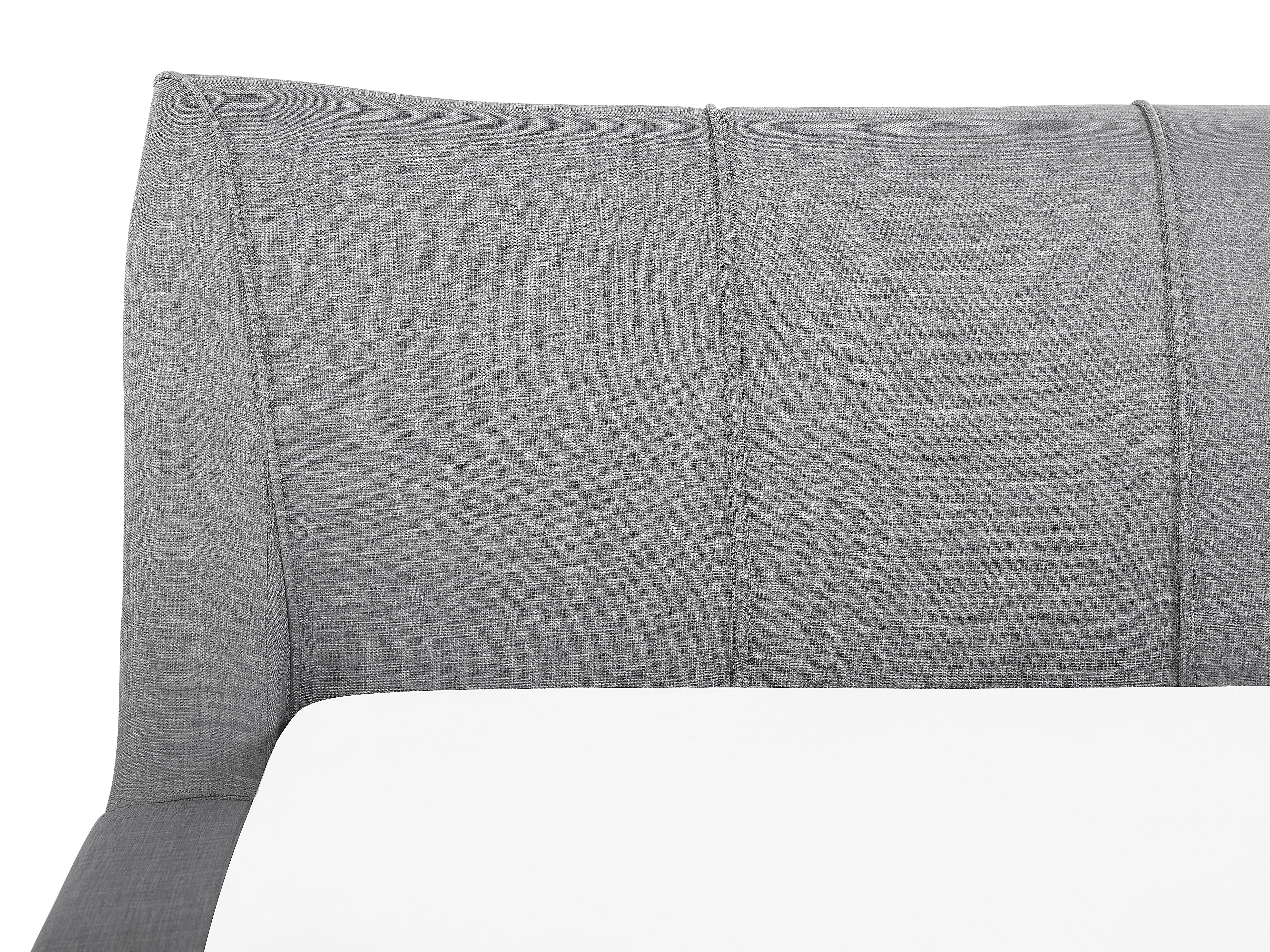 Waterbed Stof NANTES 180 x 200 cm Lichtgrijs
