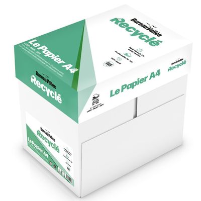 Bureau Vallée Recyclé - Papier blanc - A4 (210 x 297 mm) - 80 g/m² - 2500 feuilles (carton de 5 ramettes)