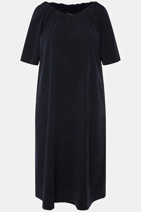 Midikleid, A-Linie, Carmen-Ausschnitt, Halbarm, Modal