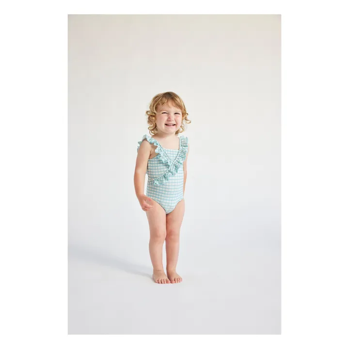 Bobo Choses Maillot 1 Pièce Vichy | Bleu Clair