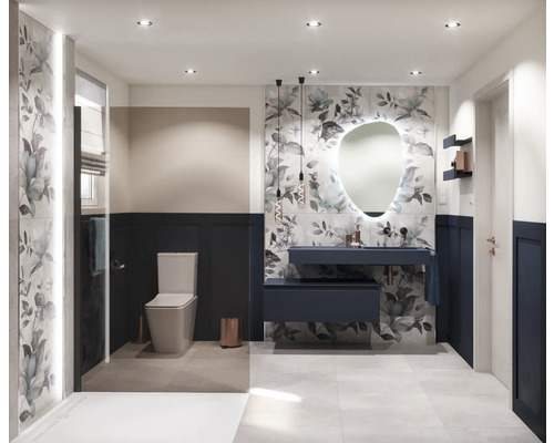 Jungborn WC-combinatieset DRIE, diepspoeltoilet met open rand, glanzend wit, met toiletzitting en softclose-mechanisme