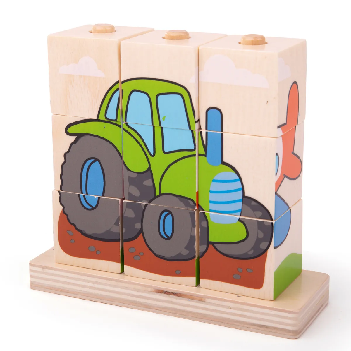 Bigjigs Toys Puzzle Blocs Empilables