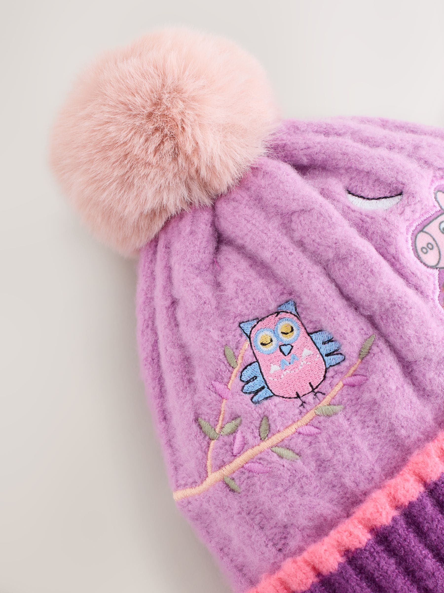 Paars - Peppa Pig-muts (1-10jr)