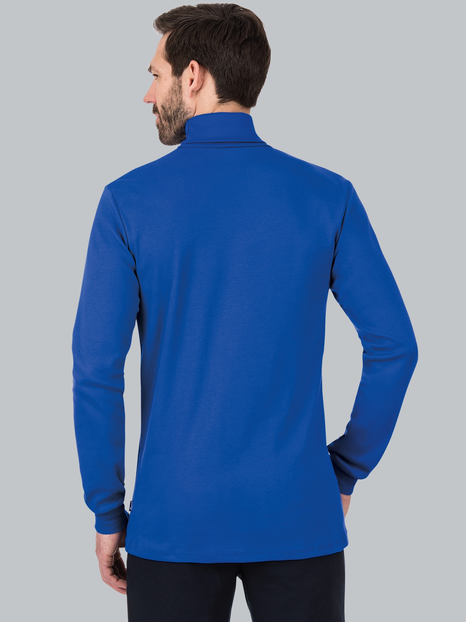 Langarm Ski/Sportrollkragenpullover Royal