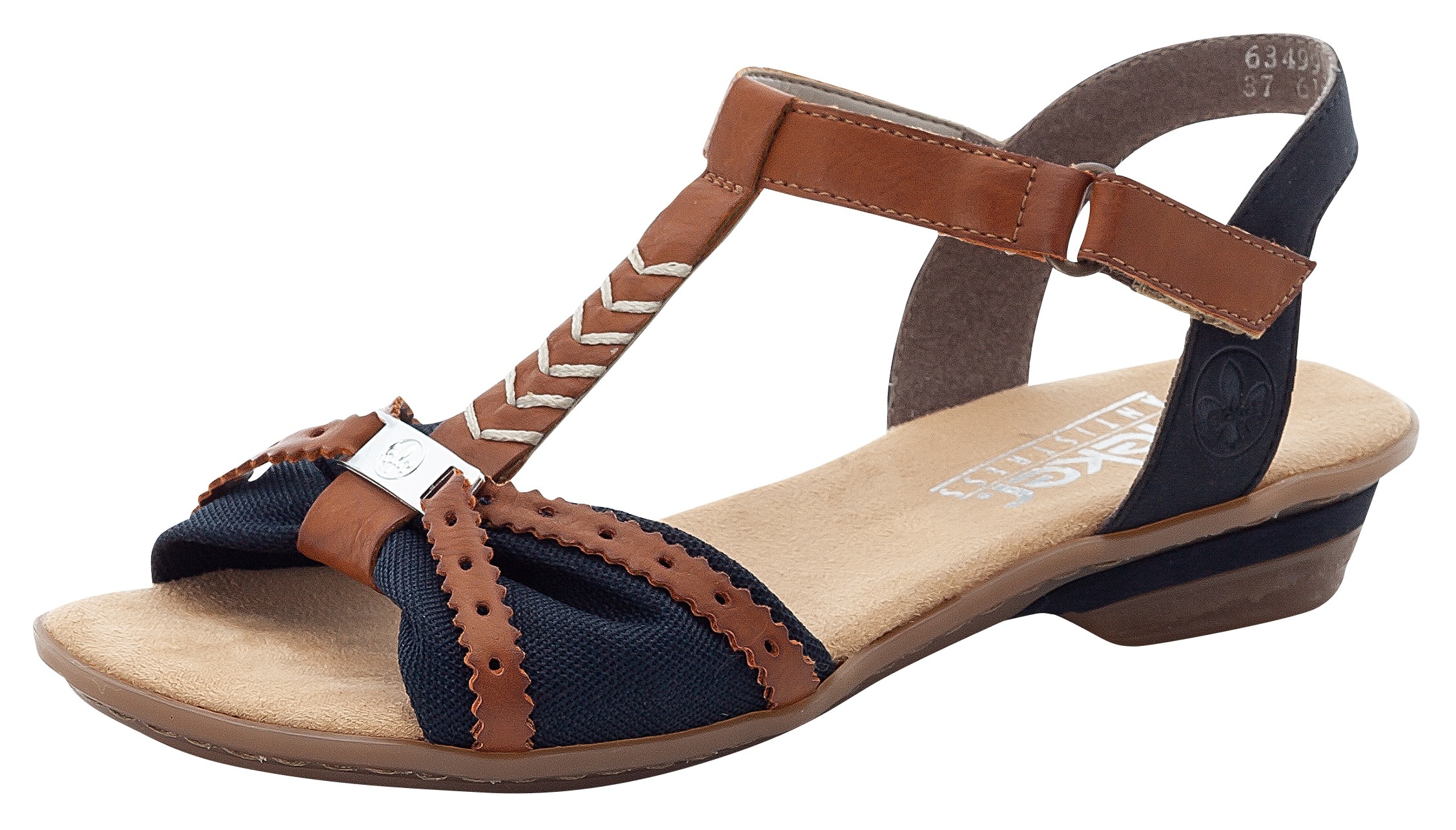 Rieker Sandalette  , Sommerschuh, Sandale, Keilabsatz, in zweifarbiger Optik