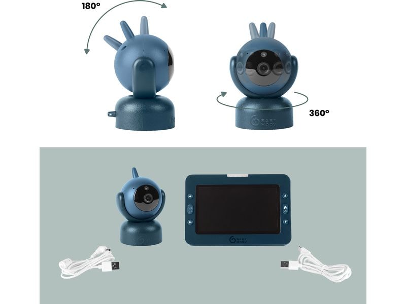 Babymoov Babyphone Video YOO MASTER PLUS HD Babyphone mit grossem 5