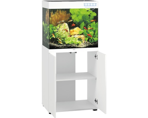 JUWEL Lido 120 SBX aquariumcombinatie met LED-verlichting, verwarming, filter en witte kast