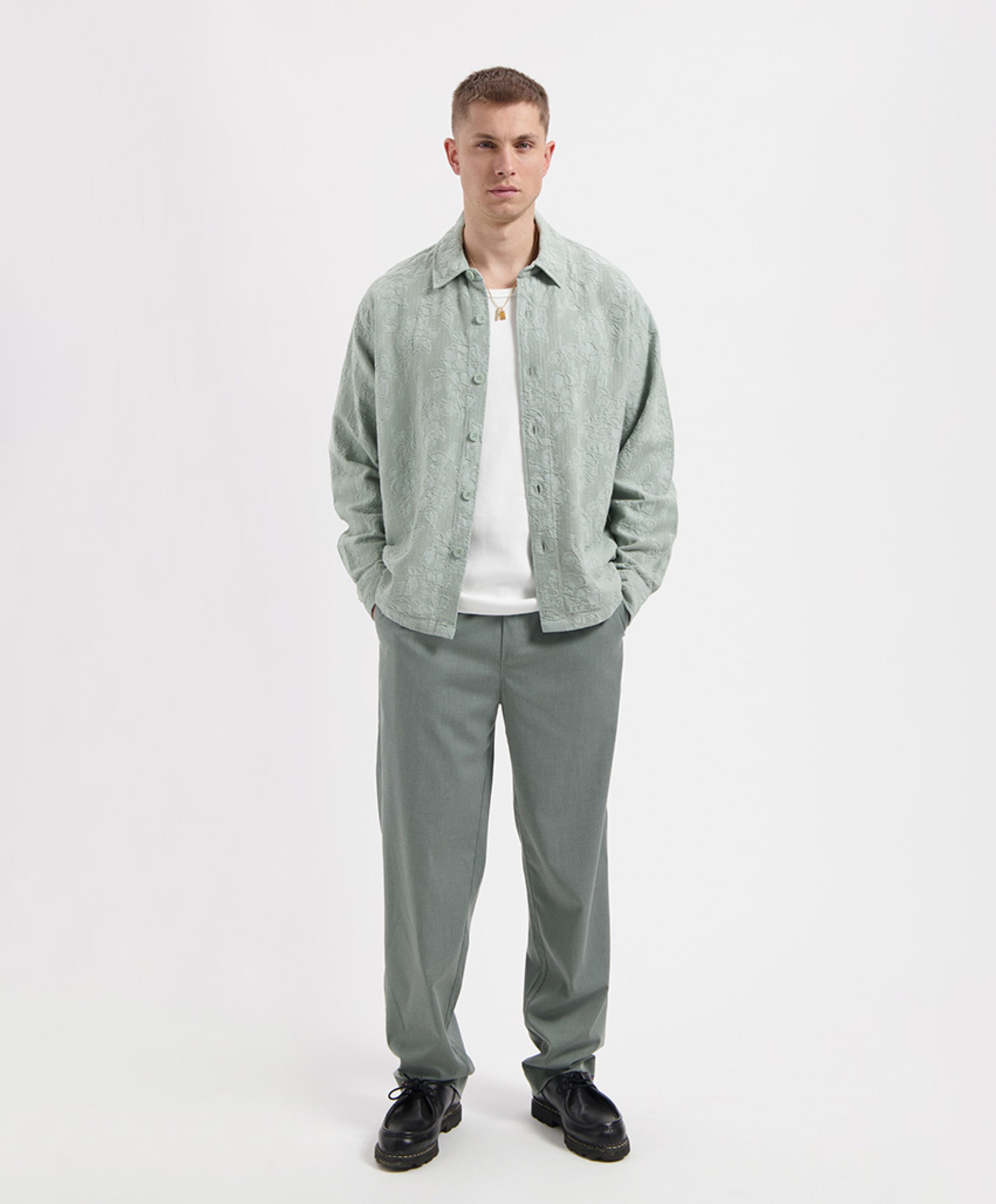 Law of the Sea Heren overshirt groen