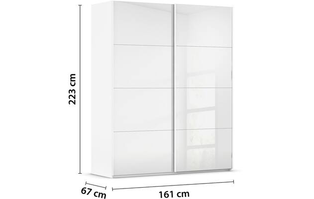 Kledingkast Finca Glans Glas