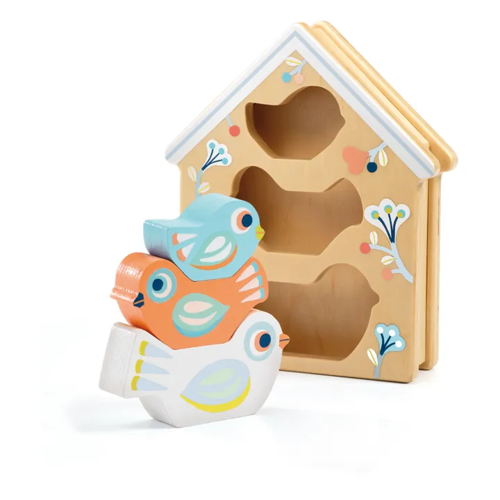 Djeco Boîte à formes Baby Birdi en bois