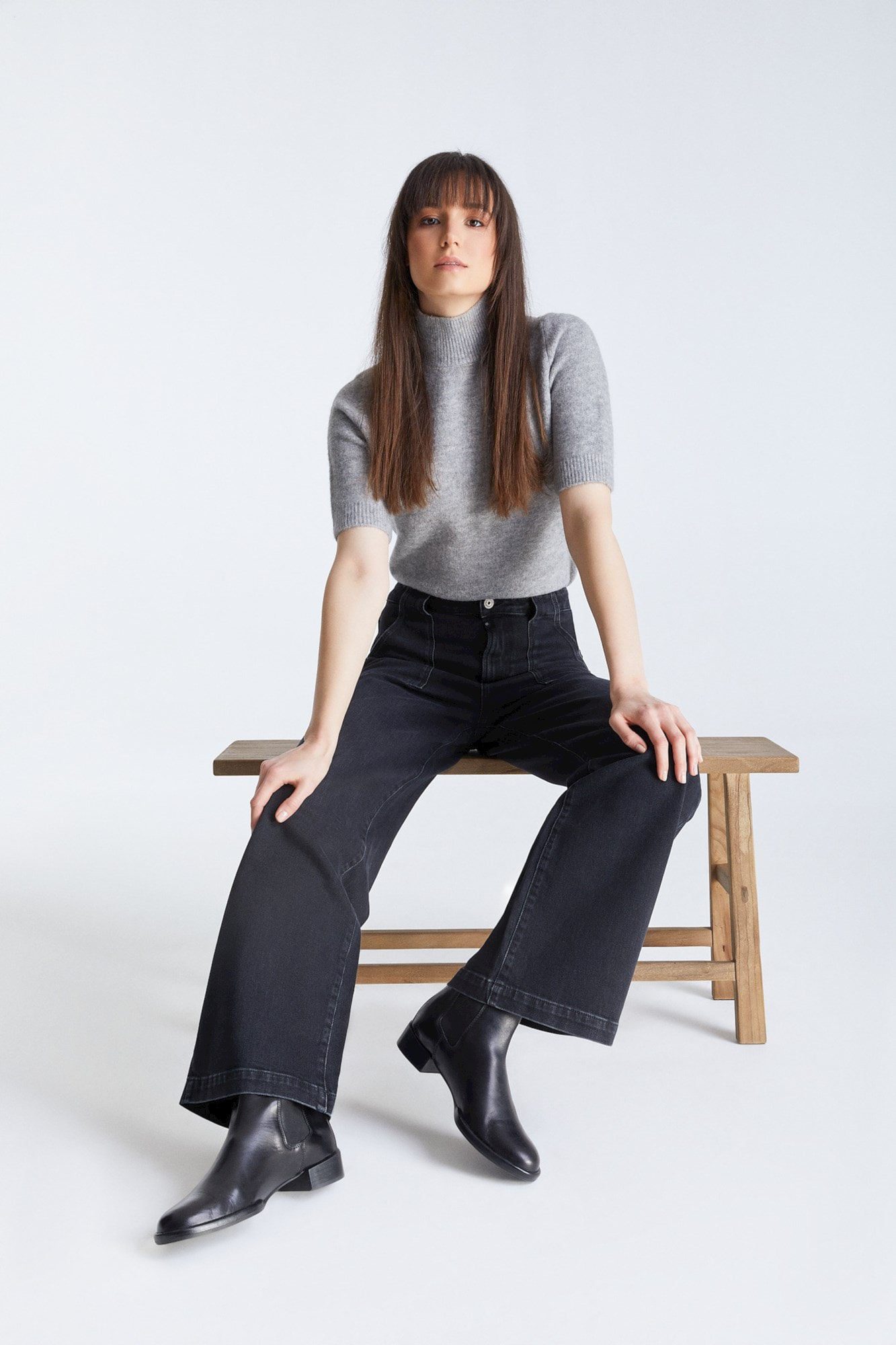 COJ Denim - Lulu High Waist Jeans - Black Vintage