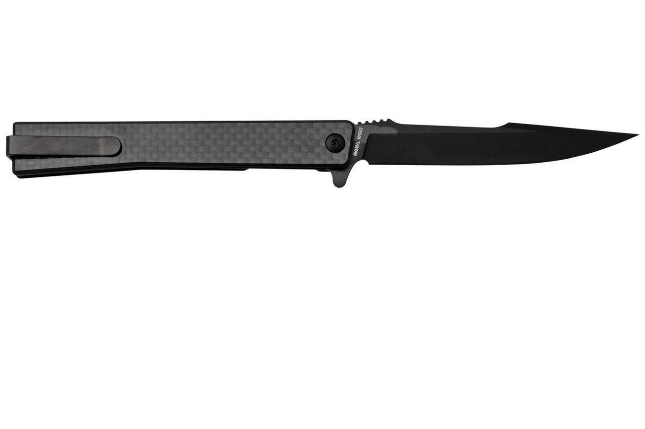 Ocaso Solstice 9HFB, S35VN Harpoon Black Carbon, zakmes