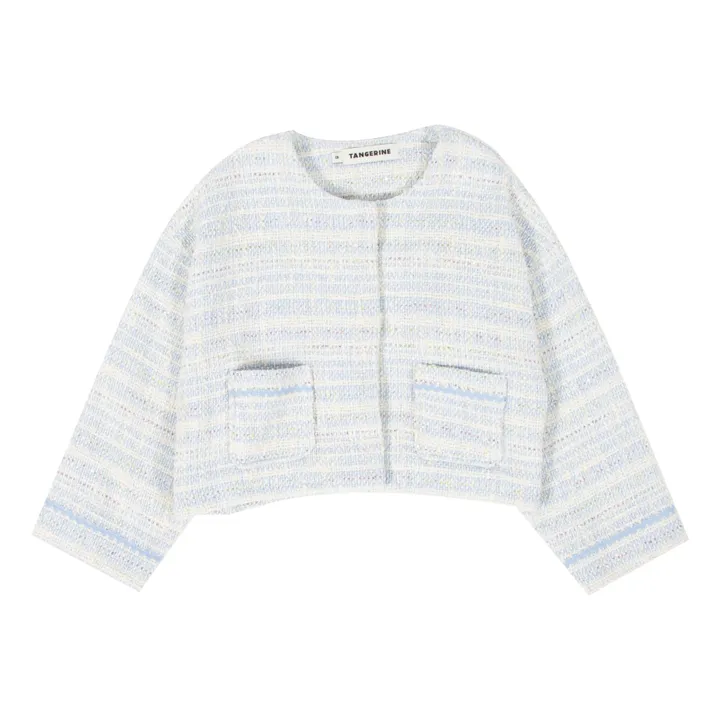 Tangerine Veste Texturée | Bleu Clair