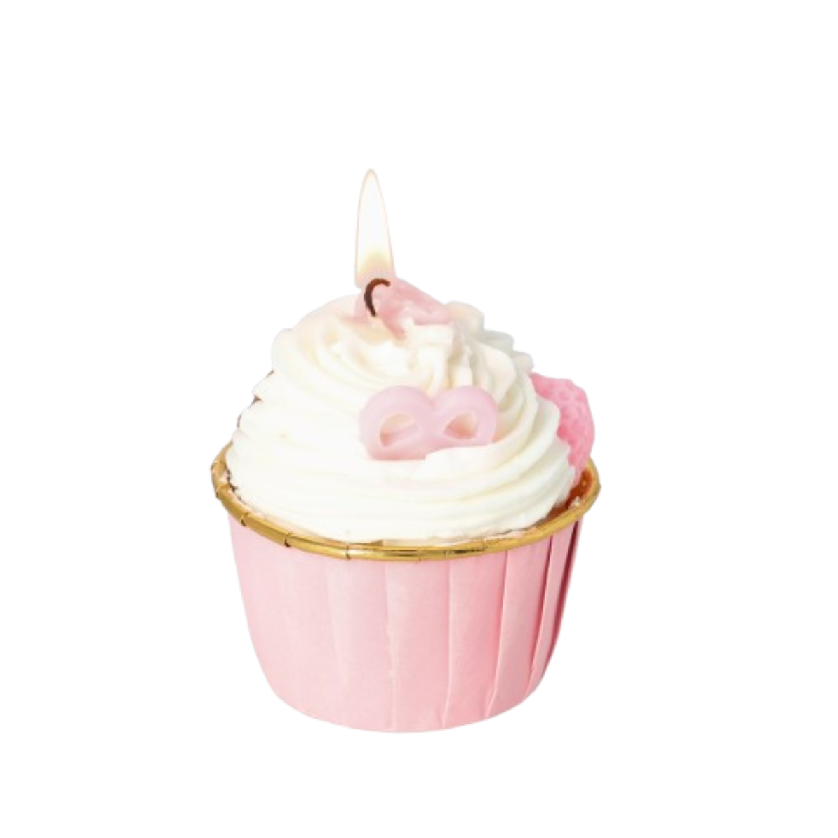 (8x7cm) Handmade Duft Kerze Aromatherapie Home Deko Cupcake Sojawachs Kerze - Rosa