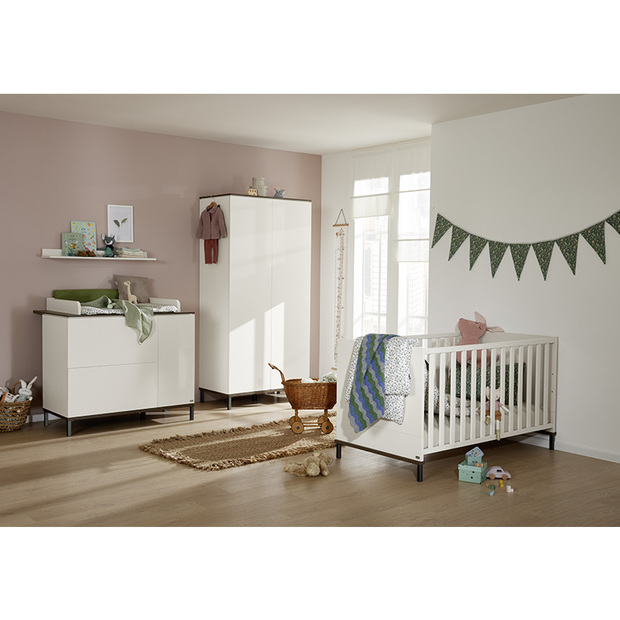 Chambre Trio Lit 70x140 + Commode + Armoire LOVELY ALIV - YUNY BY PAIDI