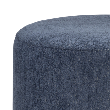 KARWEI poef Raven blauw textiel