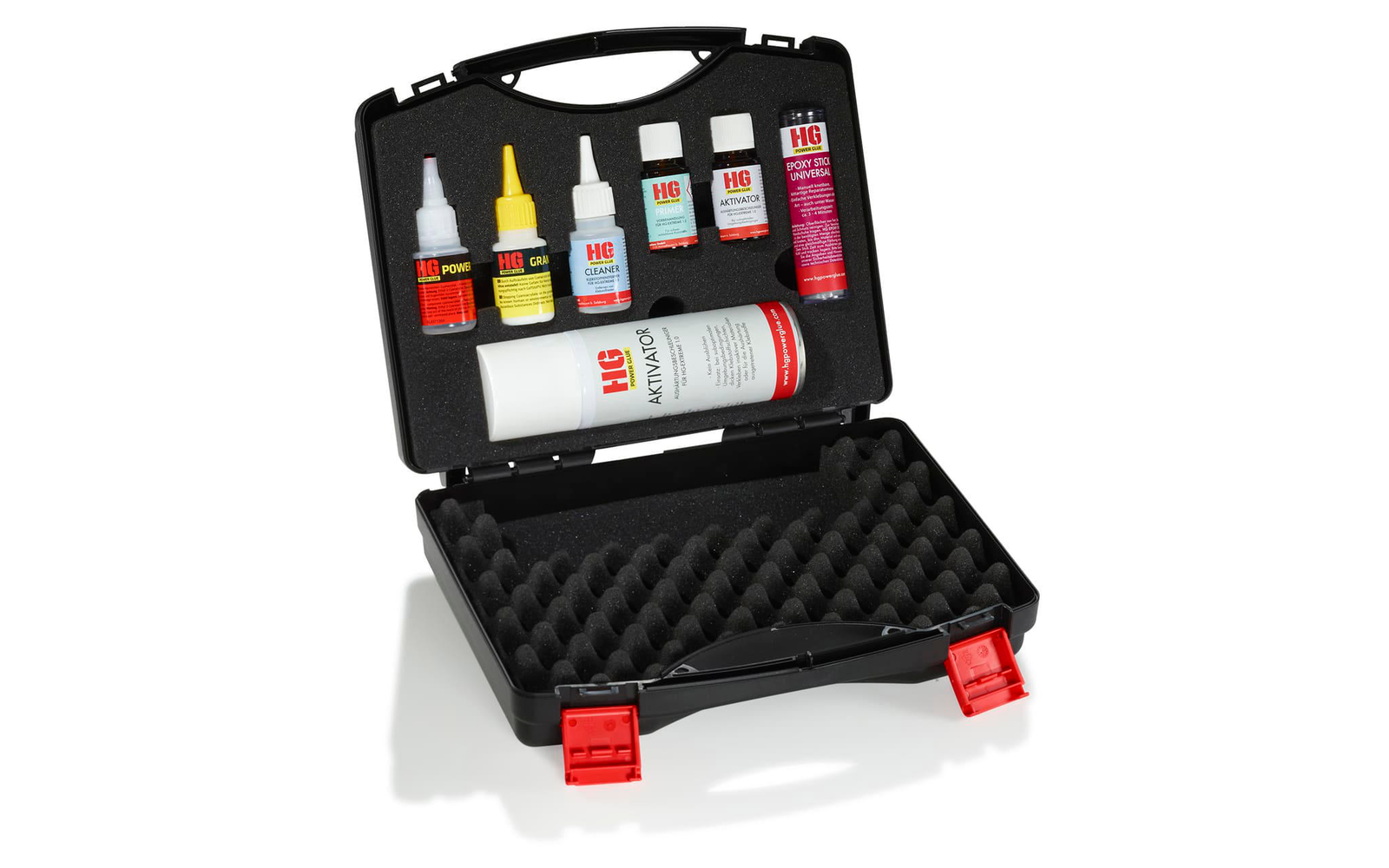 HG Power Glue Klebstoffkoffer XXL 7 teilig
