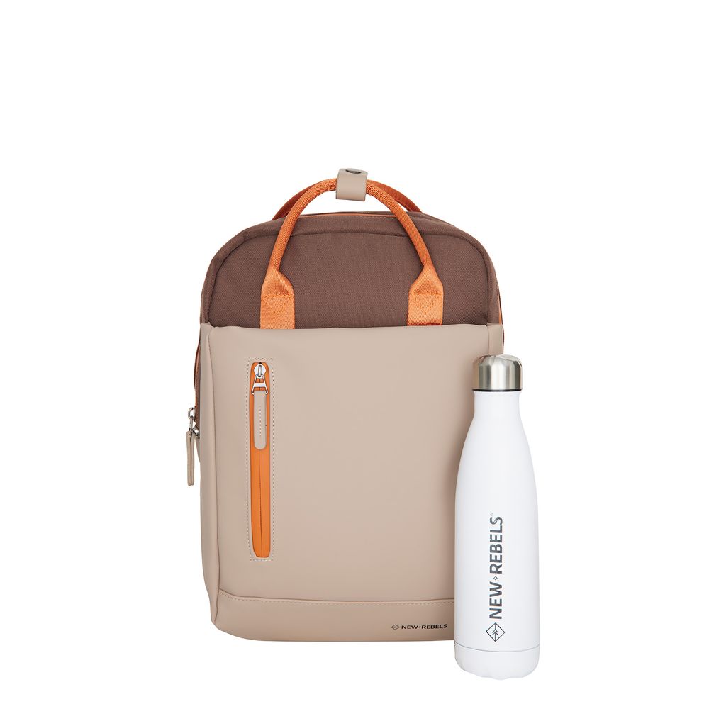 New Rebels Ferron Miami Backpack Laptop 13 inch Coffee
