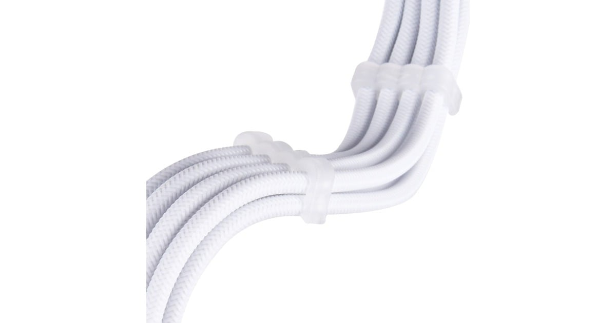 SilverStoneSST-PP07E-EPS8W-V2, EPS 12V 8pin (4+4) verlengkabel  (Wit, 30 centimeter)