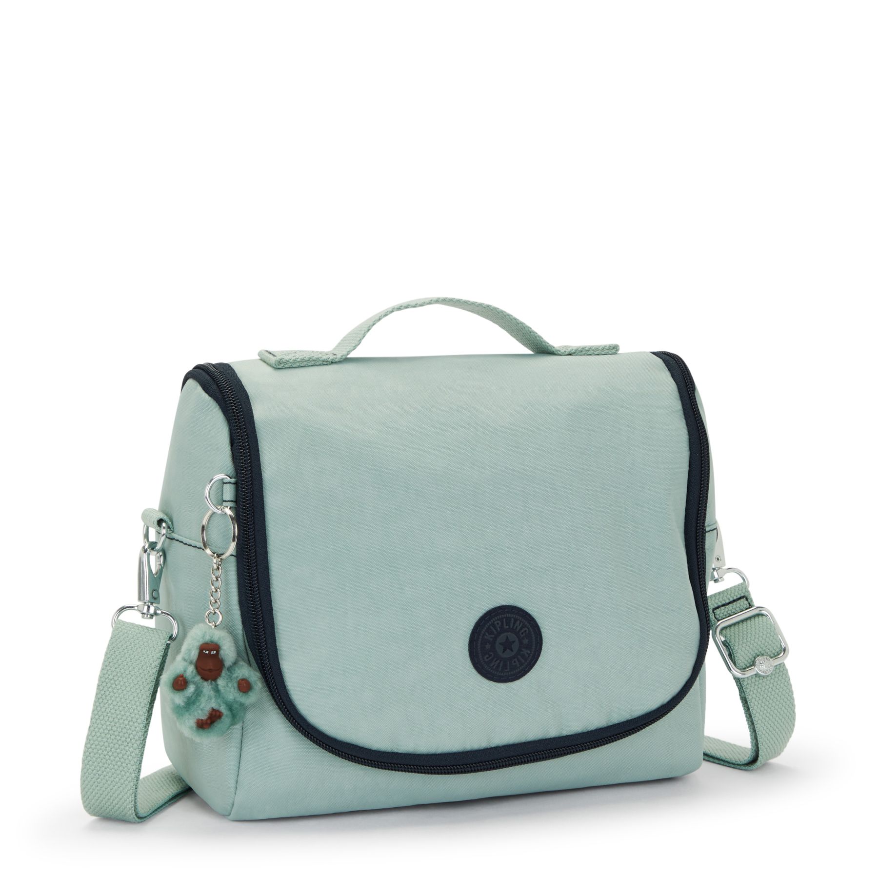NEW KICHIROU Grand Sac Repas Isotherme avec Manchon pour Valise - Sea Green Block