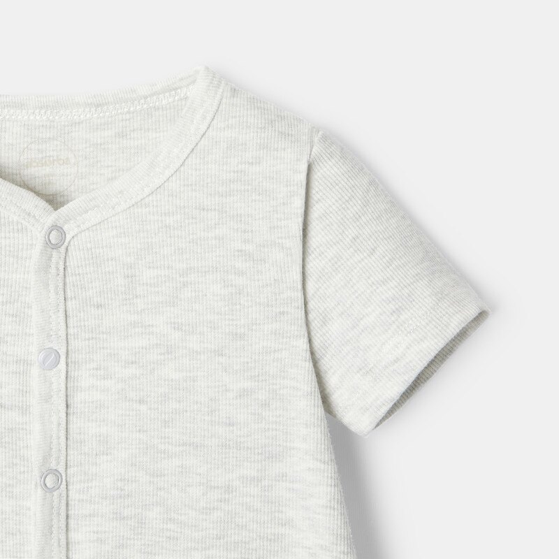 Pyjama court en coton blanc naissance Absorba Blanc