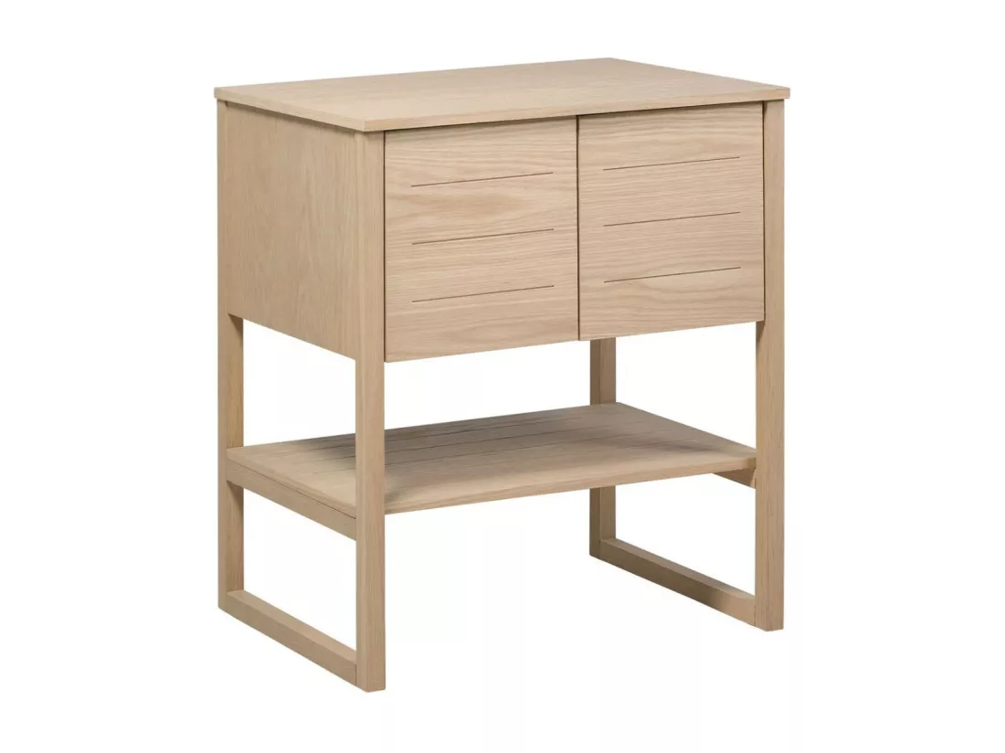 Meuble simple vasque chêne 70 cm ATOLL