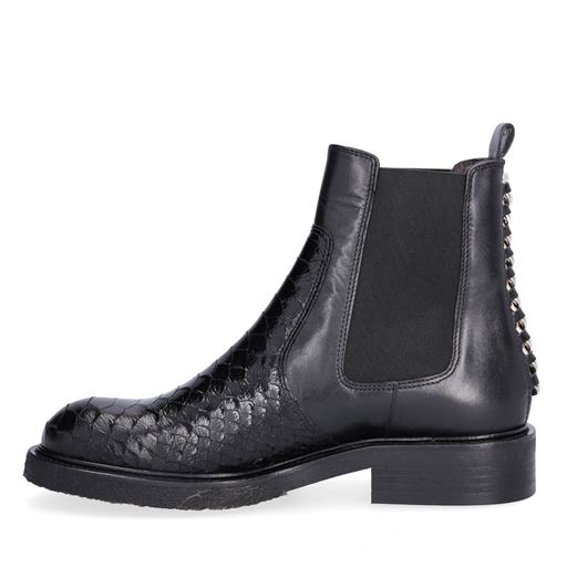 Billi Bi A91340 Støvler, Black Pyton/Silver, 40