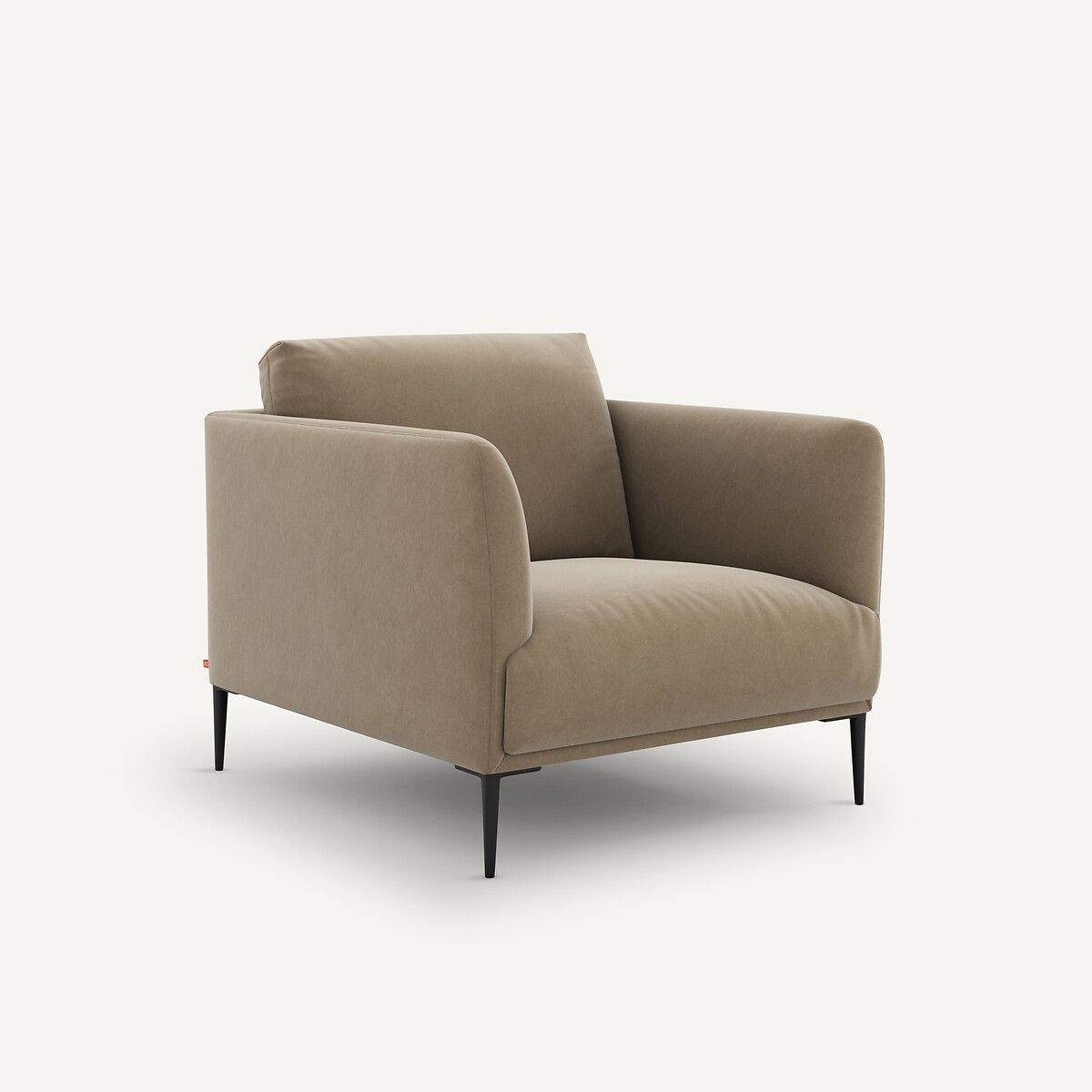 AM.PM<br>Poltrona de veludo, design Oscar E. Gallina
