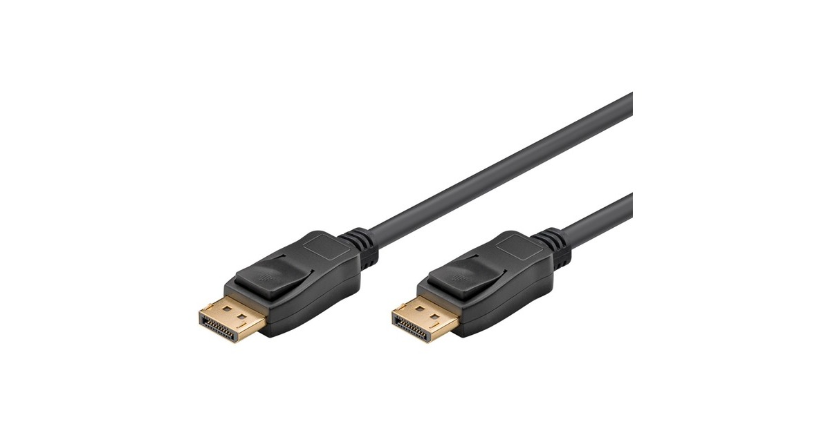 goobayDisplayPort 1.4 Connector kabel  (Zwart, 2 meter)