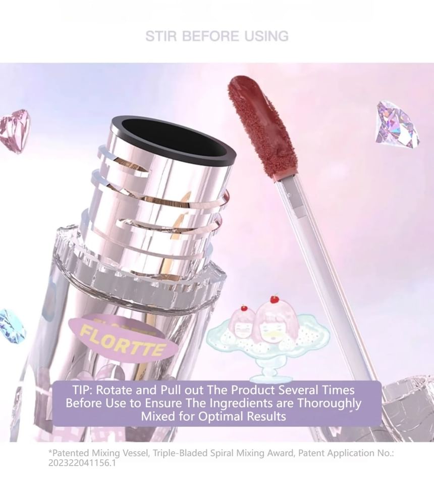 FLORTTE - Gelimiteerde editie lipgloss (4-6)