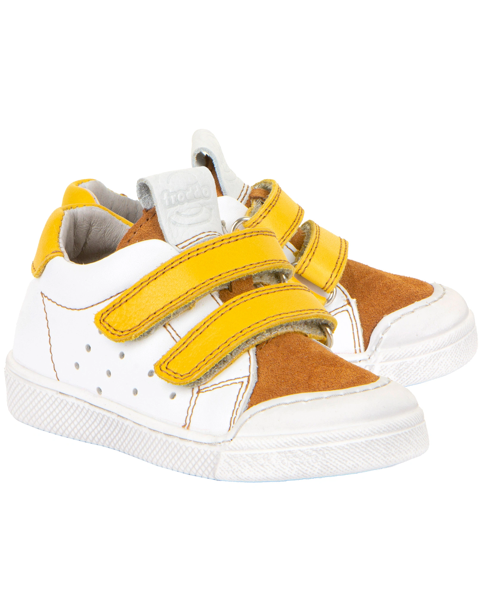Klett-Halbschuhe ROSARIO RECYCLED in white/cognac