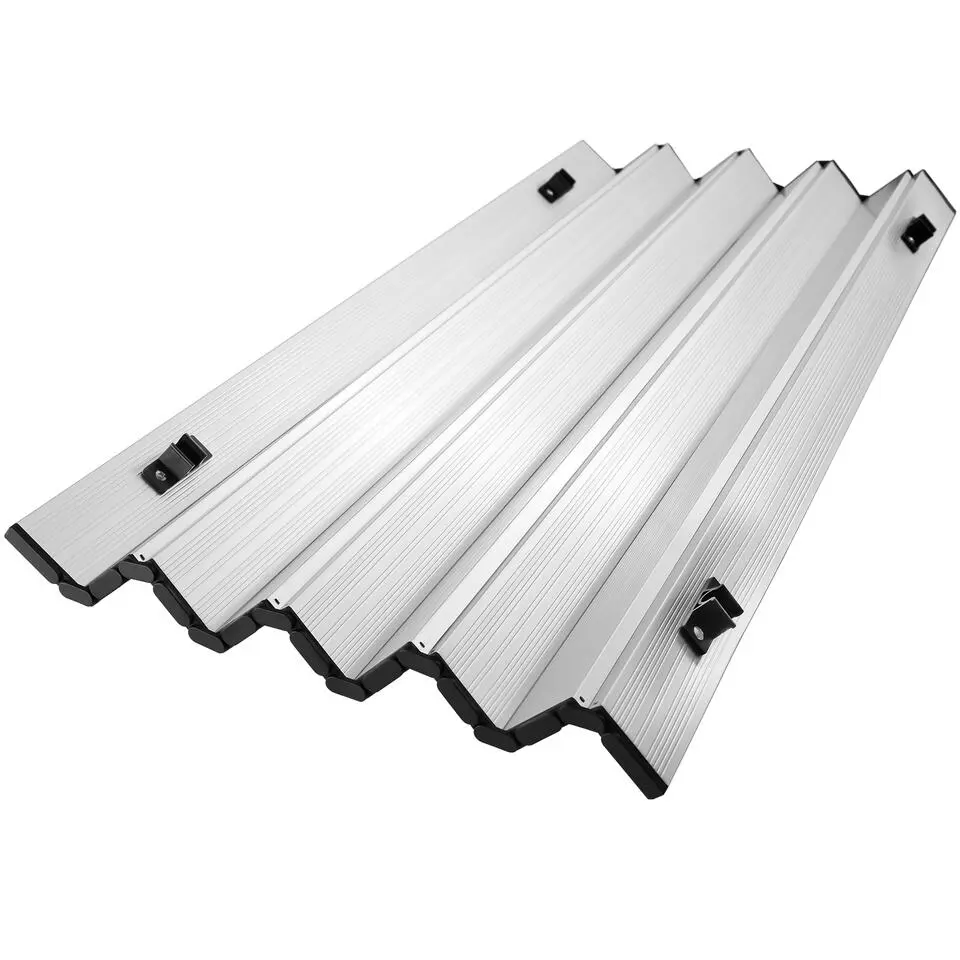tectake Aluminium campingtafel Tina opvrouwbaar in hoogte verstelbaar , Zilver