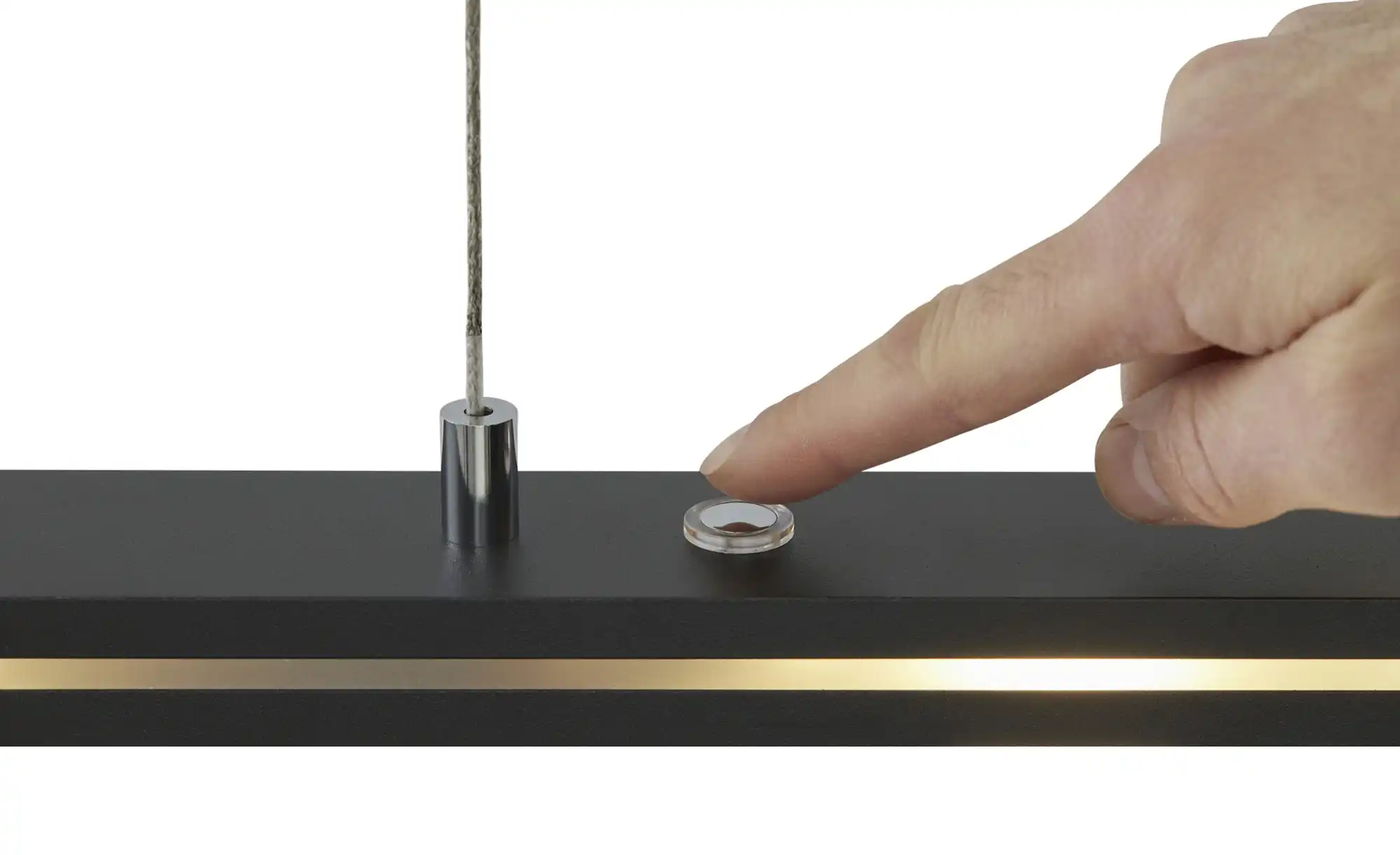 Trio LED-Pendelleuchte schwarz-matt
