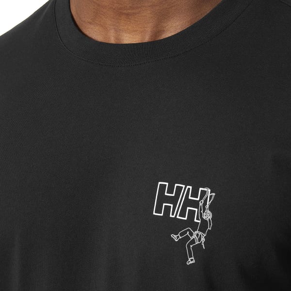 T-shirt HELLY HANSEN F2F ORGANIC COTTON LS TEE BLACK