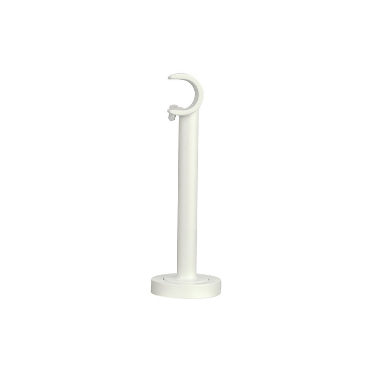 Support moyen pour barre à rideau GoodHome 19 mm Anafi blanc