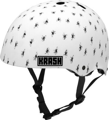Krash Mips ABS FS Hjelm, White Skully