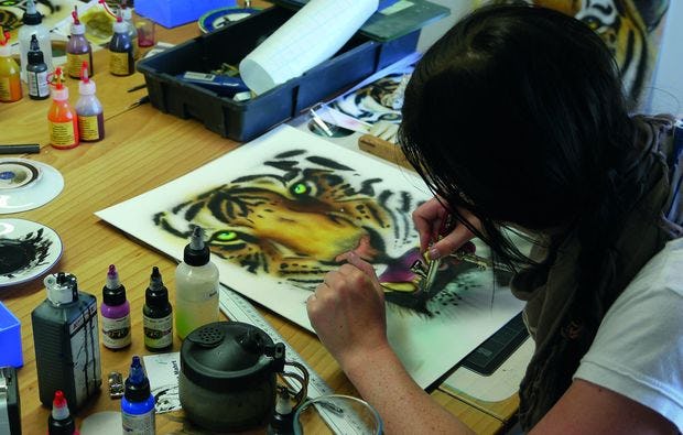 Airbrush Workshop in Hamburg als Geschenkidee
