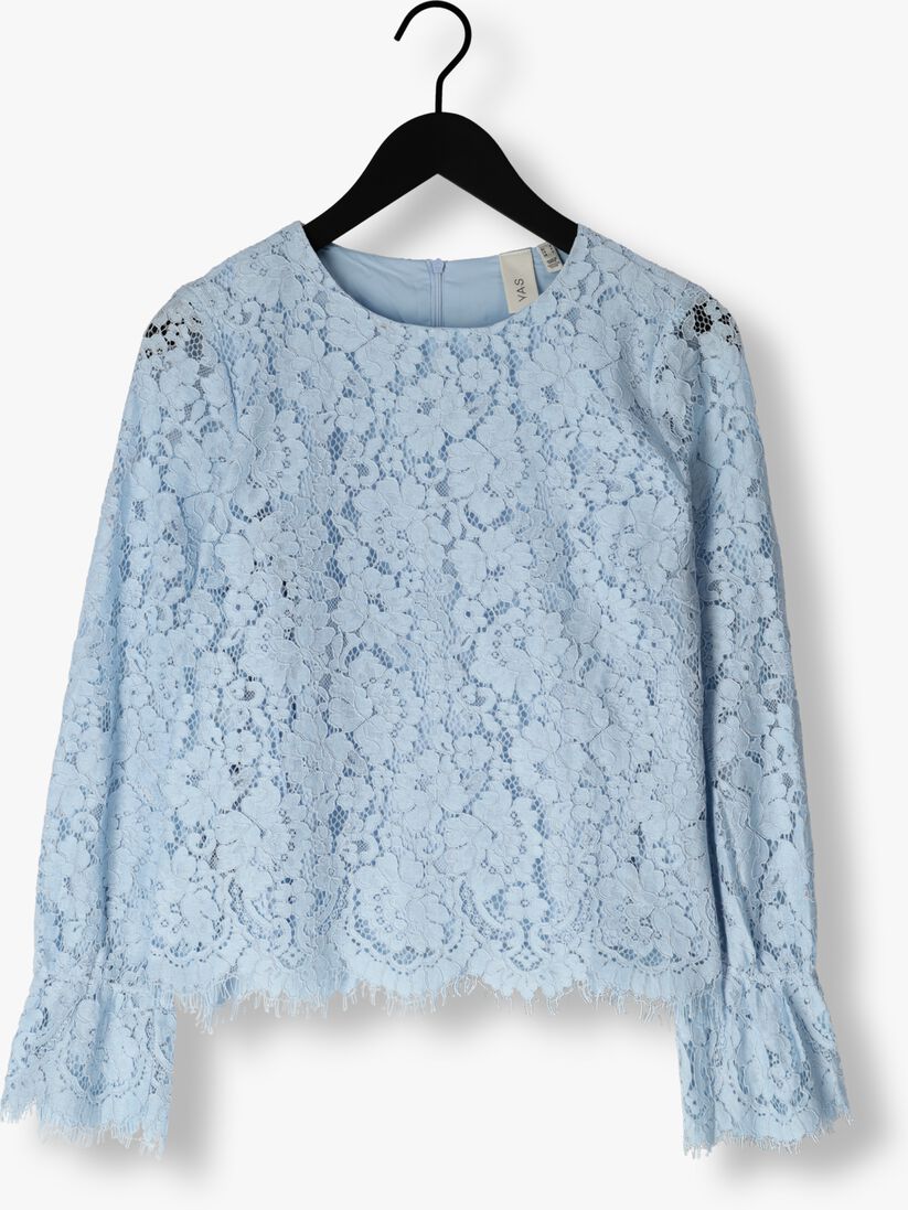 Y.A.S. lichtblauwe y.a.s. top yasperla ls lace top s.