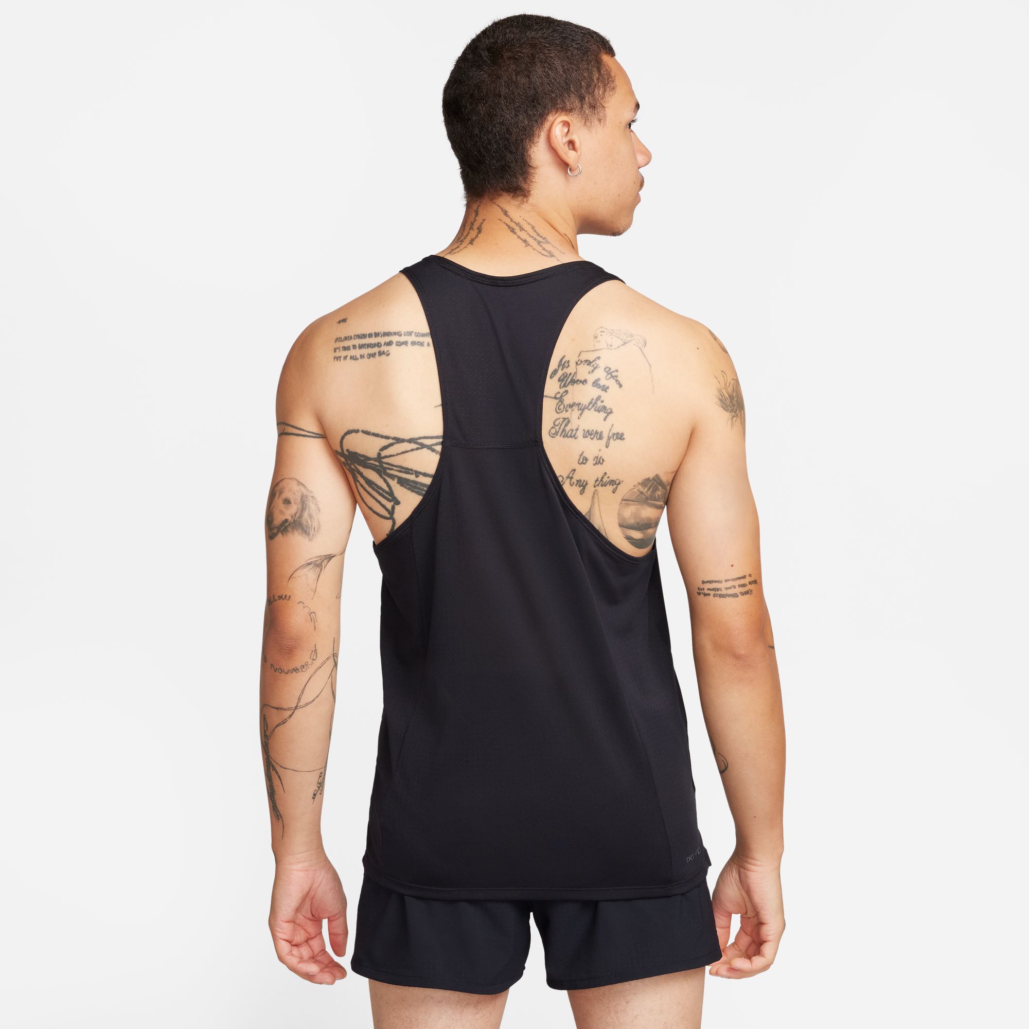 Fast Running Tank Top Herre 010/Black/Reflective Silver