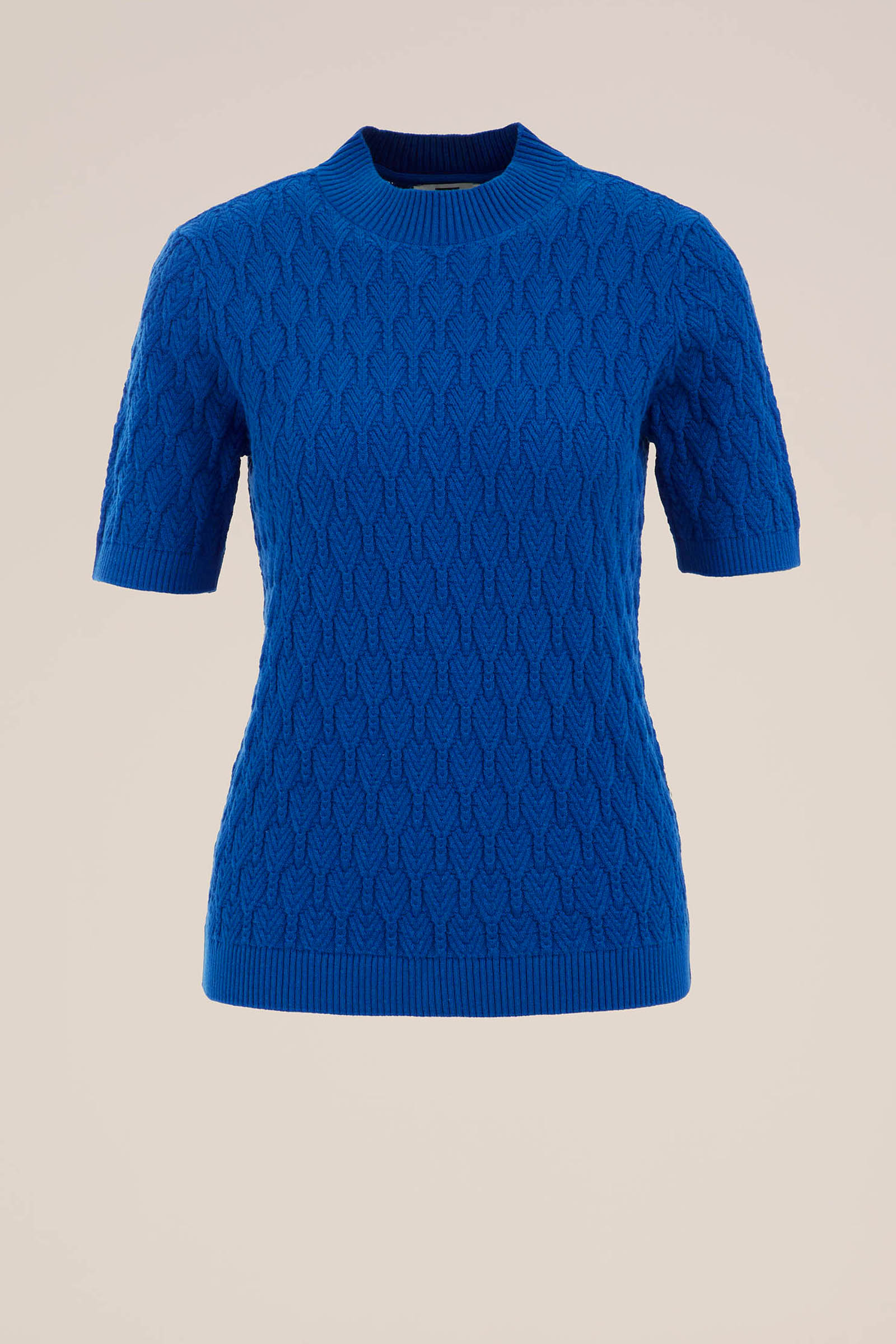 trui met structuur WE Fashion Kobaltblauw