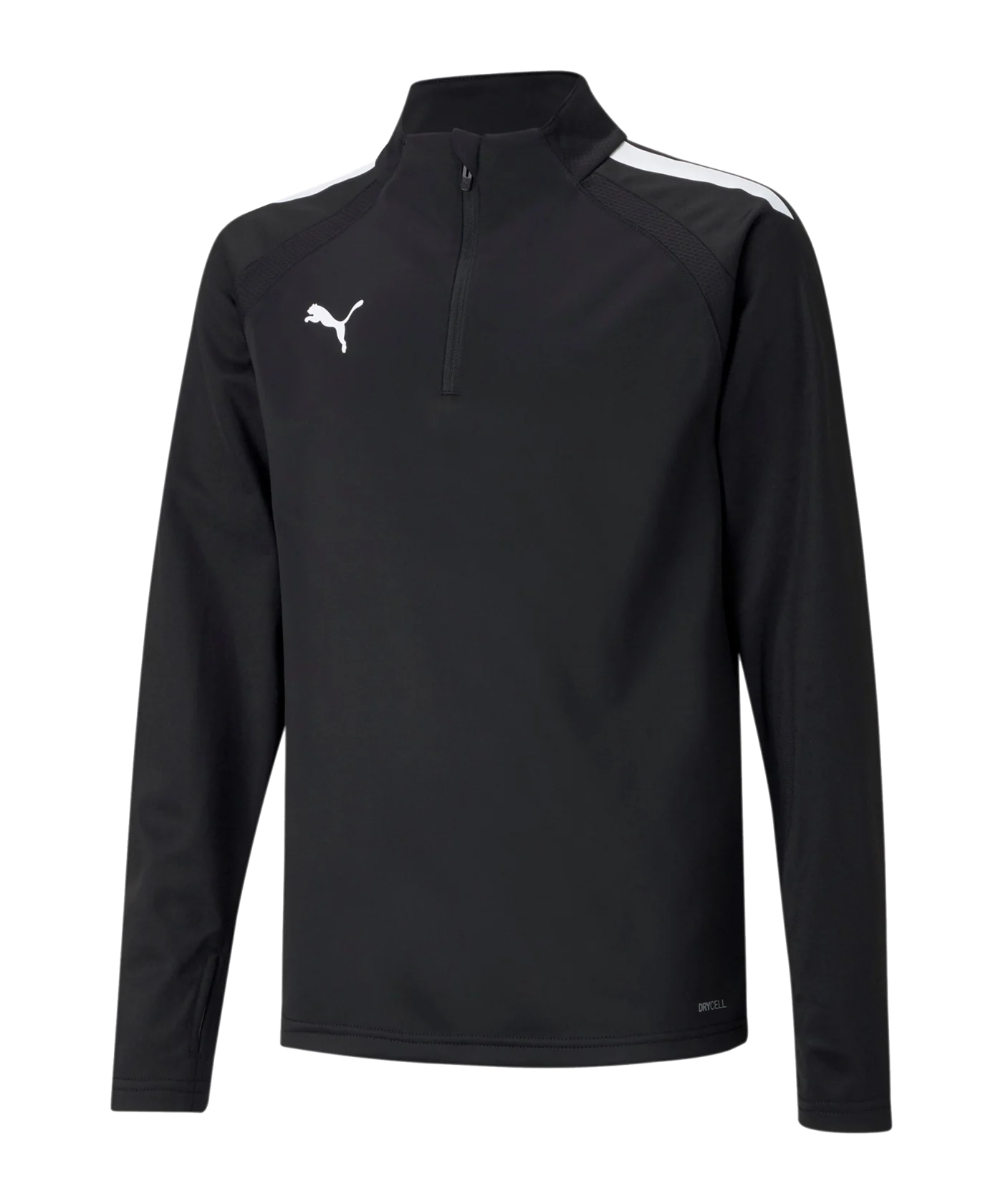 PUMA teamLIGA HalfZip Sweatshirt Kids Schwarz F03