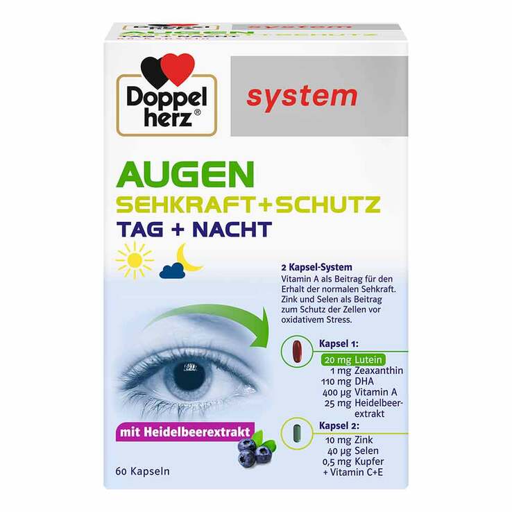 Doppelherz system Augen Sehkraft+Schutz Kapseln, 60 St