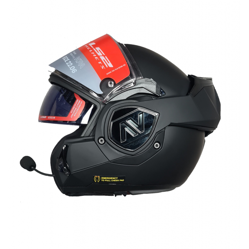 LS2 - Casque FF906 Advant Solid / intercom intégré Noir Mat