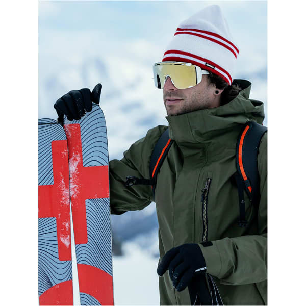 Bonnet ski EISBÄR NOXINO MÜ WHITE/RED