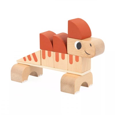 Janod Cubikosaurus Dinosaurer til Å Bygge