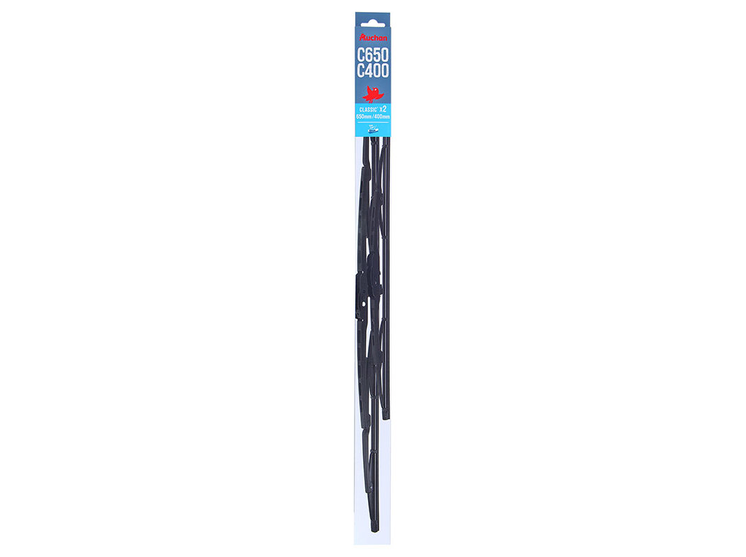 ESCOVAS LIMPA PÁRA-BRISAS AUCHAN C650 C400 CLASSIC PACK 2 UNIDADES
