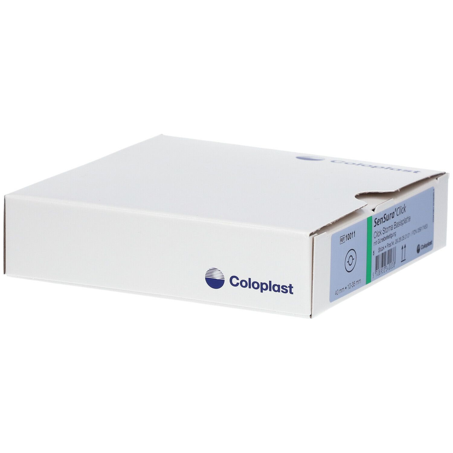 SenSura® Click Basisplatte plan 110x90mm SG10-35mm, RR40mm mit Gürtelbefestigung