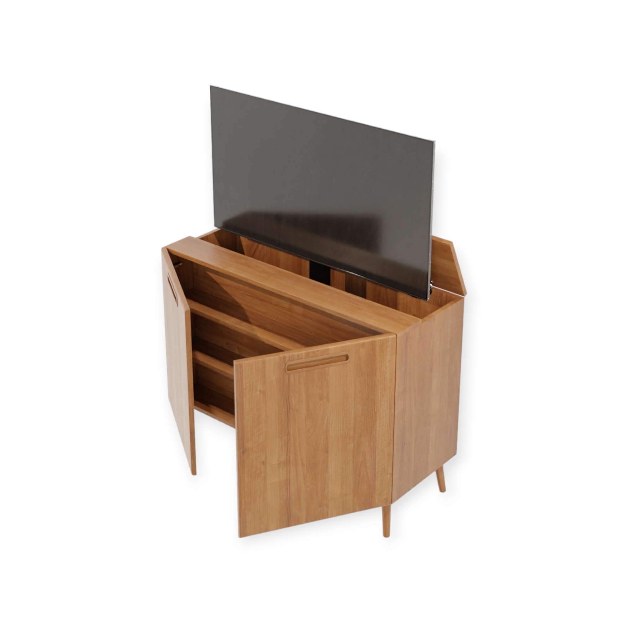 TV lift meubel Scandinavian 43 inch 2 deurs