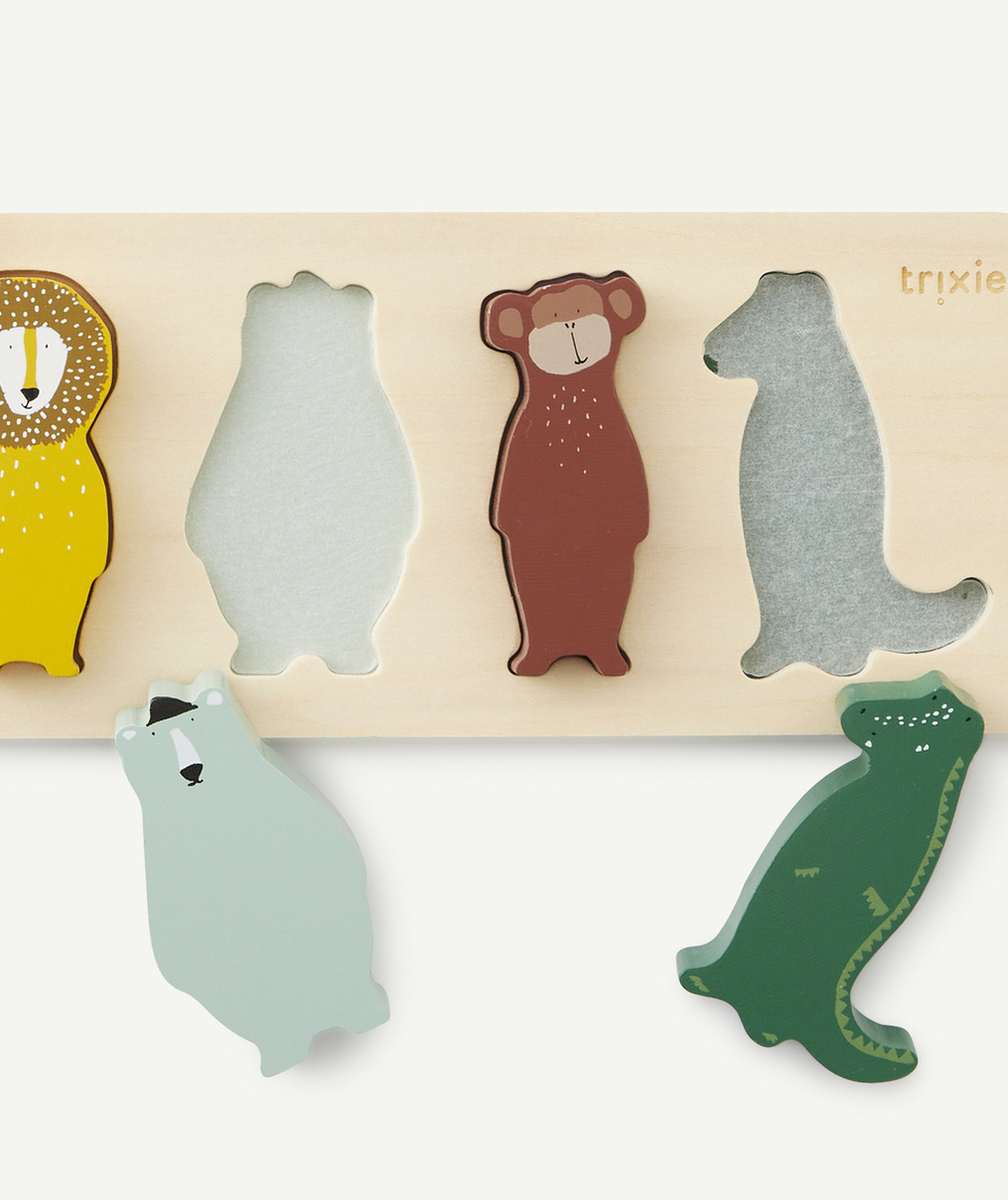 TRIXIEPUZZLE EN BOIS 5 ANIMAUX BÉBÉ